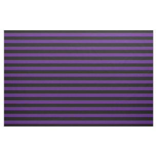 Halloween Lila Black Stripes Muster Moderner Chic Stoff