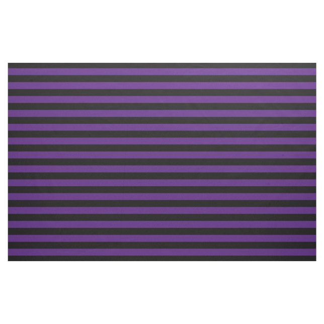 Halloween Lila Black Stripes Muster Moderner Chic Stoff (Yard (91,4 cm))