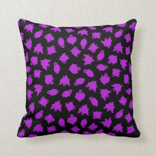 Halloween Lila Ghost Cotton 16"X16" anpassen Kissen