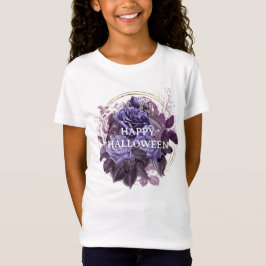 Halloween Lila Gotische Rose T-Shirt