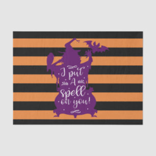Halloween Lila Hexe Ich habe Dich verhext Seidenpapier