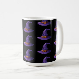 Halloween lila Hexenhut Kaffeetasse