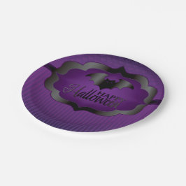 Halloween-lila Pappteller