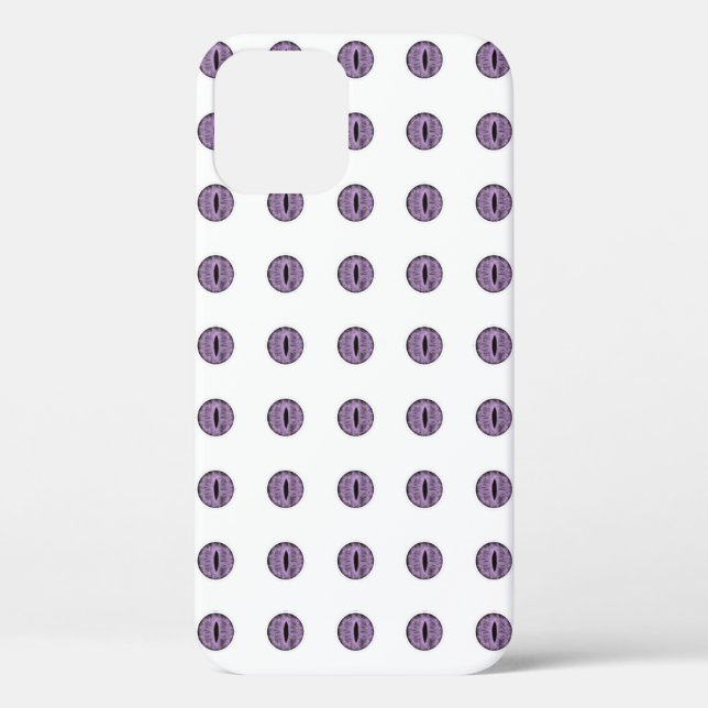 Halloween Lila Polka Dot Eyes Case-Mate iPhone Hülle (Rückseite)