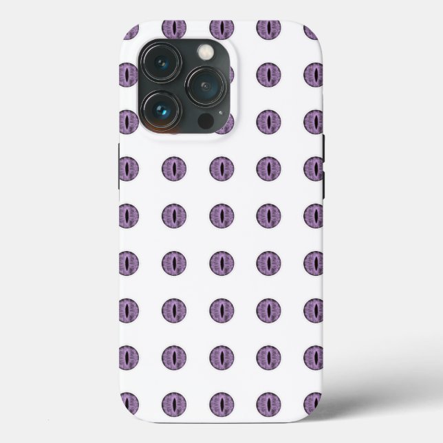 Halloween Lila Polka Dot Eyes Case-Mate iPhone Hülle (Rückseite)