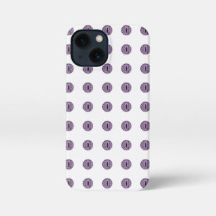 Halloween Lila Polka Dot Eyes iPhone 13 Mini Hülle