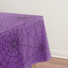 Halloween Lila Spiders Webs Cobwebs Tischdecke