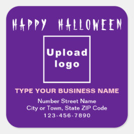 Halloween Lila Square Sticker