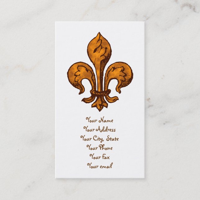 Halloween-Lilie Visitenkarte (Vorderseite)