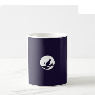 Halloween Line Art Tasse - Lila & Schwarz
