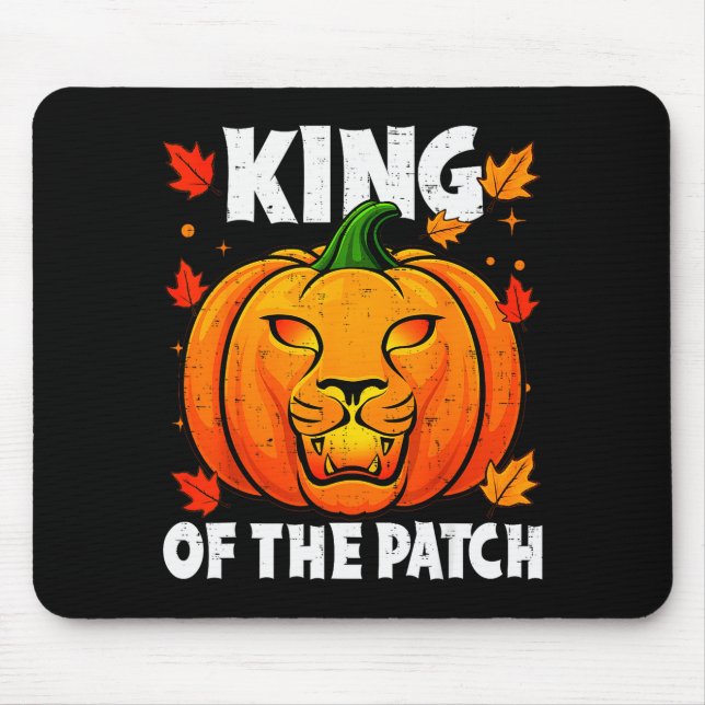 Halloween Lion Pumpkin King Of The Patch Costume M Mousepad (Vorne)
