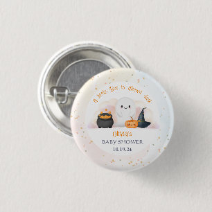 Halloween Little Boo Baby Dusche Button