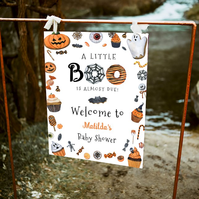 Halloween Little Boo Baby Dusche Willkommen Poster (Von Creator hochgeladen)