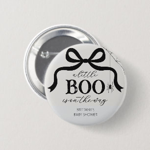 Halloween Little Boo Baby Shower Button