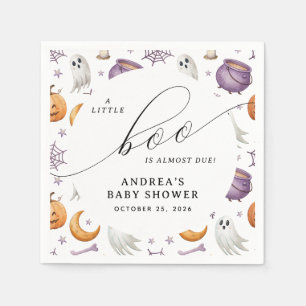 Halloween Little Boo Baby Shower Serviette