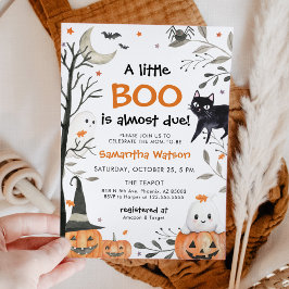 Halloween Little Boo Ghost Pumpkin Baby Shower Einladung