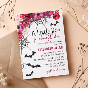 Halloween Little Boo ist fast passend Babydusche Einladung