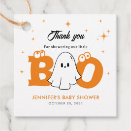 Halloween Little Boo Neutral Baby Dusche Danke Geschenkanhänger
