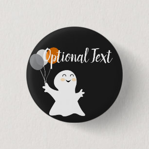 Halloween Little Ghost mit Balloons Button