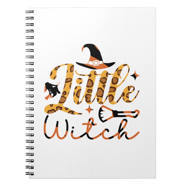 Halloween Little Hexe Geburtstag Notizblock (Vorderseite)