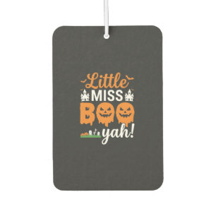 Halloween Little Miss Boo Yah Kürbisdesign_1 Autolufterfrischer