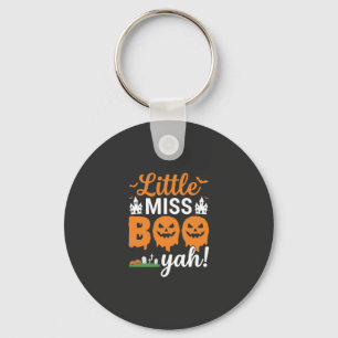 Halloween Little Miss Boo Yah Kürbisdesign_1 Schlüsselanhänger