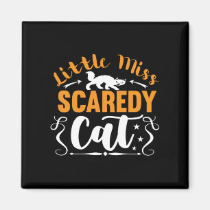 Halloween Little Miss Scared Cat Geburtstag Magnet