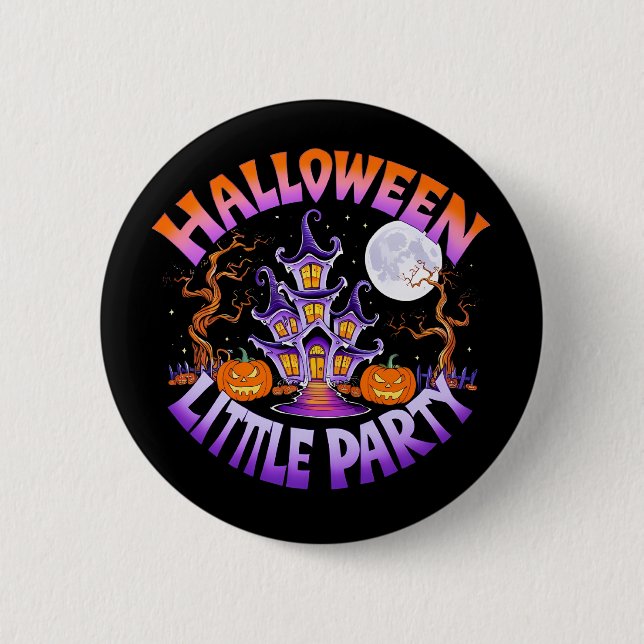 Halloween Little Party Button (Vorderseite)