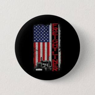 Halloween LKW-Fahrer Putsch Vintagen USA Ame Button