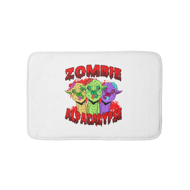 Halloween Llama Alpaca Funny Lama Glama Cooles Ges Badematte (Vorderseite)
