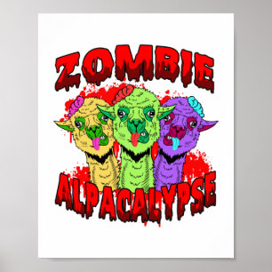 Halloween Llama Alpaca Funny Lama Glama Cooles Ges Poster