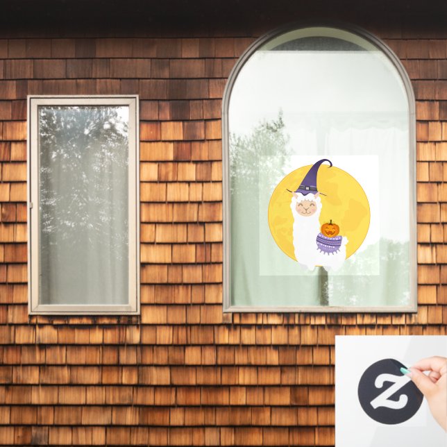 Halloween Llama Fensteraufkleber (Fenster Zuhause)