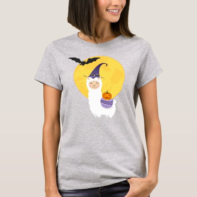Halloween Llama T-Shirt (Vorderseite)