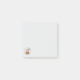 Halloween Lollipop Ghost On Pumpkin Post-it Klebezettel