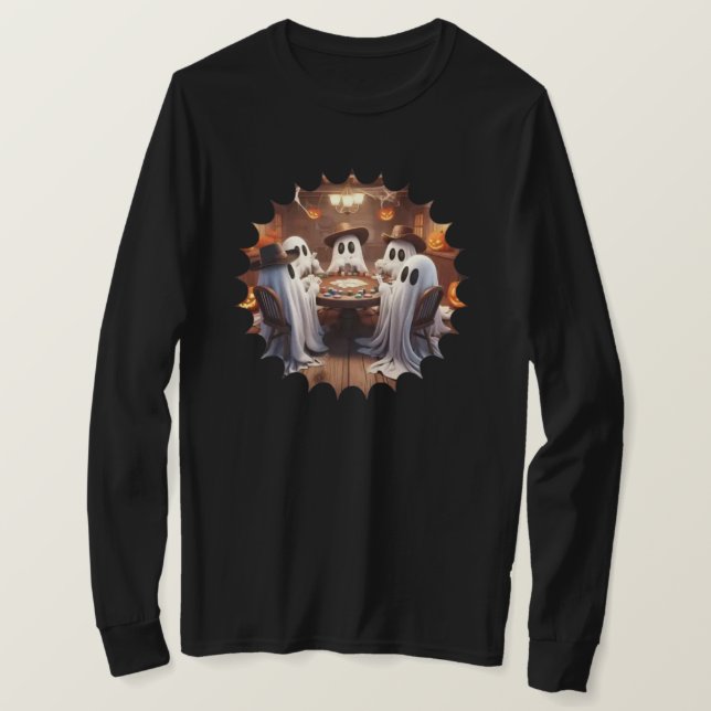 Halloween Long Sleeve T - Shirt (Design vorne)