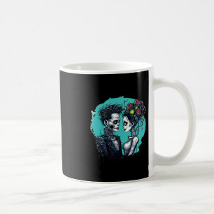 Halloween Lovers Frankenstein Skeleton Kaffeetasse