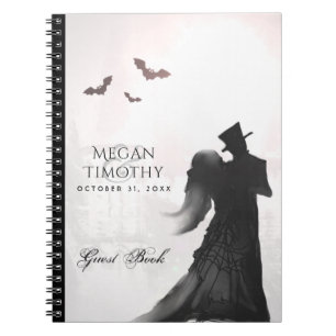 Halloween Lovers Silhouette - Gast-Buch Notizblock