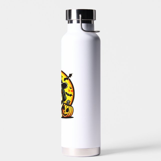 Halloween Lowchen Hund Trinkflasche (Links)