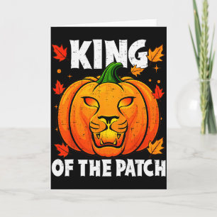 Halloween-Löwe-Kürbiskönig-Kostüm des Flecks M Karte