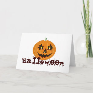 Halloween lustige Erinnerung Kürbis Karte