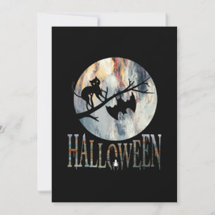 Halloween Lustige Katze Halloween Geburtstag Einladung