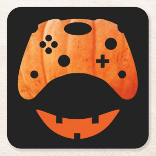 HALLOWEEN LUSTIGER GAMER RECHTECKIGER PAPPUNTERSETZER