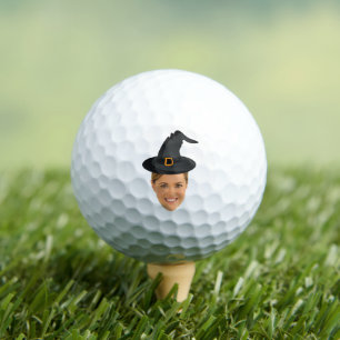 Halloween Lustiger Hexenhut Benutzerdefinierter Ge Golfball