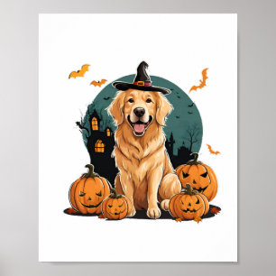 halloween lustiger Hund Poster