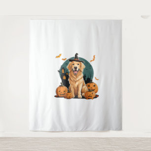 halloween lustiger Hund Wandteppich