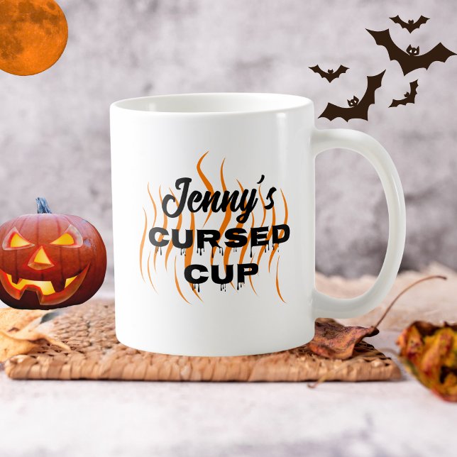 Halloween Lustiger Verfluchter Becher Kaffeetasse (Von Creator hochgeladen)
