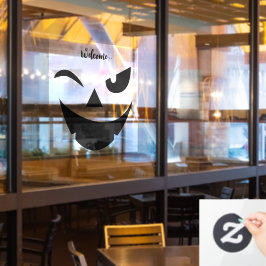 Halloween lustiges Pumkin-Gesicht Fensterklammer Fensteraufkleber