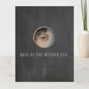 Halloween Macabre Creepy Hexe Eye Karte
