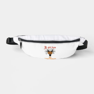 Halloween-Mädchen hat keinen Kostüm-Kürbis Bauchtasche
