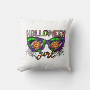 Halloween-Mädchen Kissen